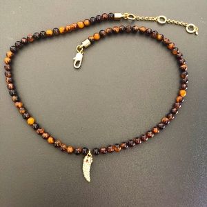 🤎Michael Kors beaded and rhinestone necklace